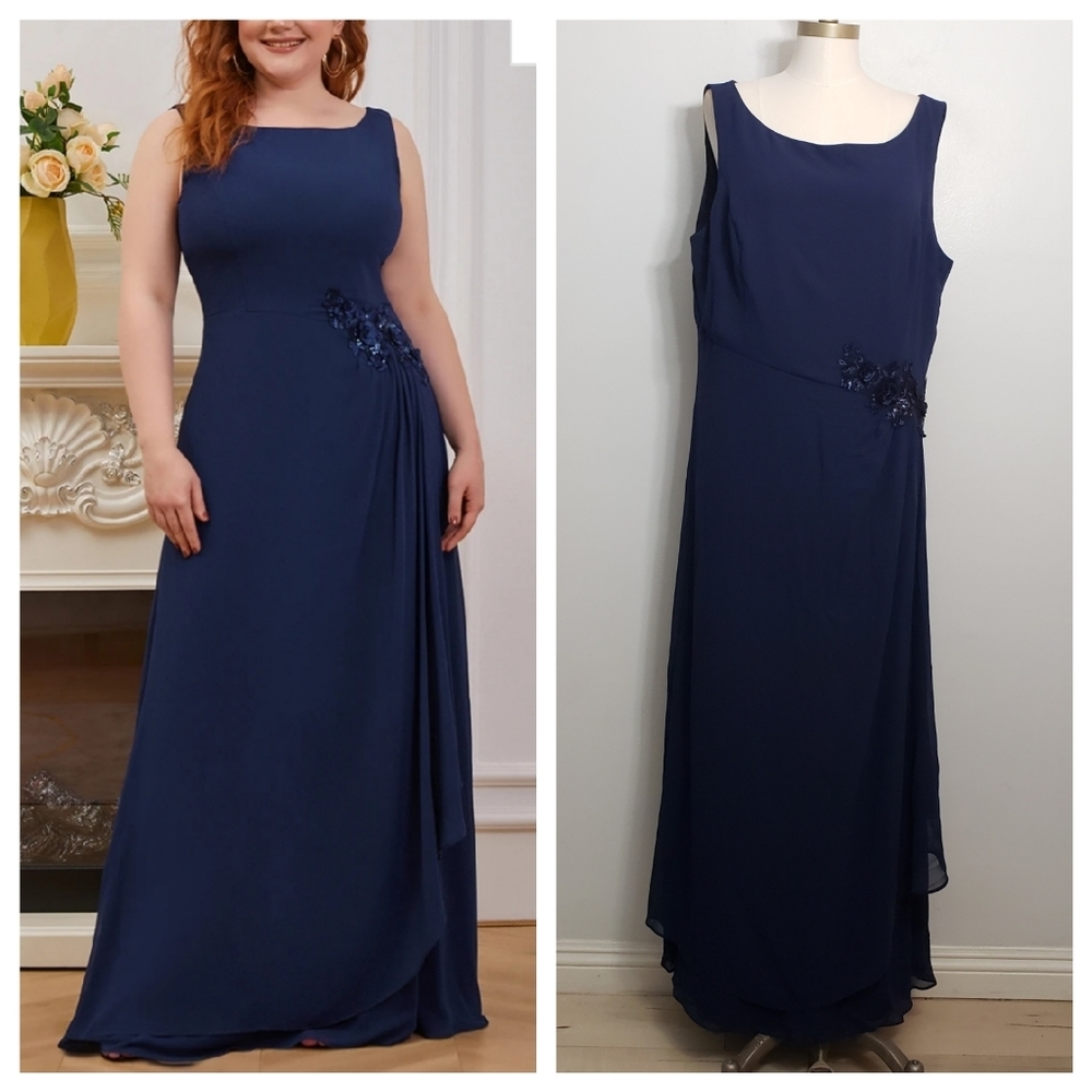 Ever Pretty Navy Blue Maxi Dress